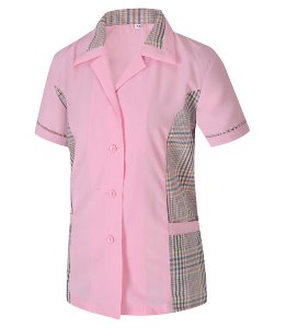 KH-210 미화복 상(반팔:핑크색)